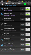 Smart Quick Settings mobile app for free download